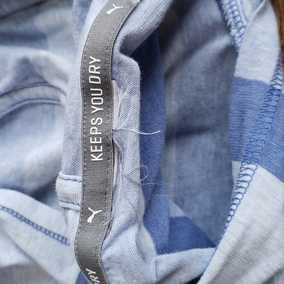 (M) Puma Oversized Lightweight Striped Sweatshirt Athleisure Running Streetwear - Picture 3 of 8